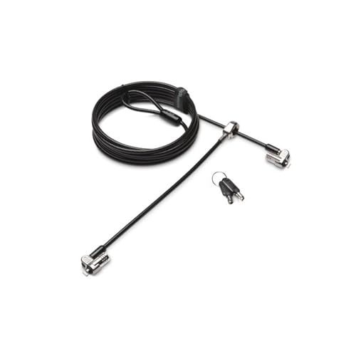 Kensington MicroSaver 2.0 Keyed Twin Cable Lock for Laptops & Other Devices (K65048WW)