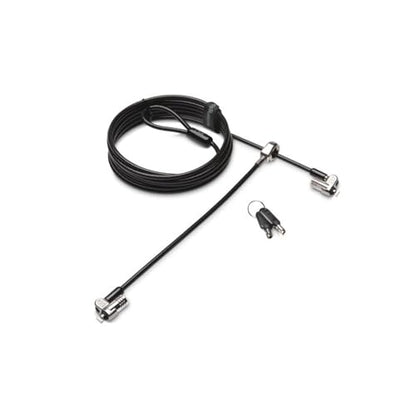 Kensington MicroSaver 2.0 Keyed Twin Cable Lock for Laptops & Other Devices (K65048WW)