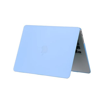 RUBAN Case Compatible with MacBook Air 13 Inch (Models: A1369 & A1466, Older Version 2010-2017 Release), Slim Snap On Hard Shell Protective Cover and Keyboard Cover (Airy Blue) - color: Airy Blue