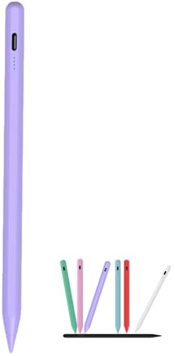 Stylus Pen for Samsung Galaxy Tab A11/A11+/A9/A9+/A8/A7 Lite, Magnetic Capacitive Pen with Fast Charging & 8H Long Battery, Universal for iPad iPhone Android Touch Screens, Purple - color: Purple