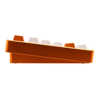 KEEBMONKEY WOBKEY Rainy 75 Aluminum HMX/JWK Switches Mechanical Keyboard with Superior Acoustics, Wired, BT, 2.4G Wireless Connectivity (Pro Orange(Mirrored Glass Weight)) - style: Pro Orange(Mirrored Glass Weight)