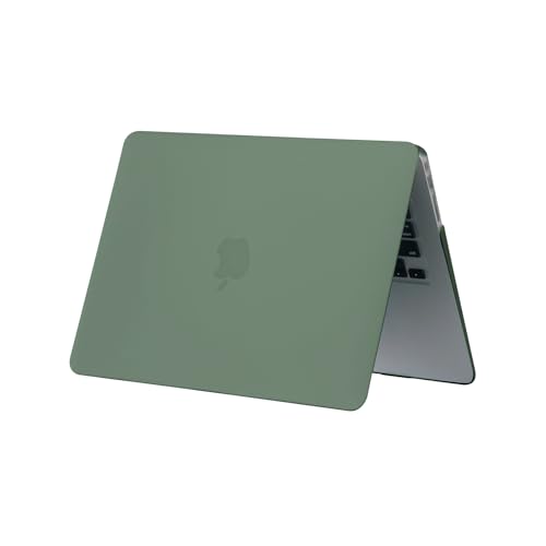 RUBAN Case Compatible with MacBook Air 13 Inch (Models: A1369 & A1466, Older Version 2010-2017 Release), Slim Snap On Hard Shell Protective Cover, (Midnight Green) - color: Midnight Green
