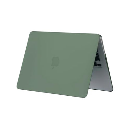 RUBAN Case Compatible with MacBook Air 13 Inch (Models: A1369 & A1466, Older Version 2010-2017 Release), Slim Snap On Hard Shell Protective Cover, (Midnight Green) - color: Midnight Green