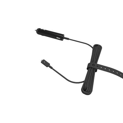 Dell 65W USB-C Car and Airplane DC Power Adapter, Auto/Air Compatible, External Power Supply for Dell Notebooks