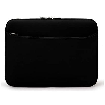 Travel Neoprene 13" Laptop Sleeve with Water Resistant Protection, Front Pocket - Compatible with SurfaceBook (Black) - color: Black