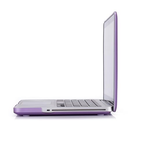 RUBAN Case Compatible with MacBook Pro 15 inch 2011 2010 2009 Release A1286, Plastic Hard Case Shell and Keyboard Cover for Older Version MacBook Pro 15 Inch with CD-ROM - Purple - color: Purple