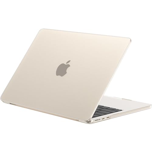 EooCoo Case Compatible with MacBook Air 13 inch M5 2026-2022 M4 M3 M2 A3449 A3240 A3113 A2681, Matte Hard Shell Scratch Resistant Protective Cover for Mac Air 13.6 inch, Original Starlight - color: Original Starlight, size: Air 13.6-inch