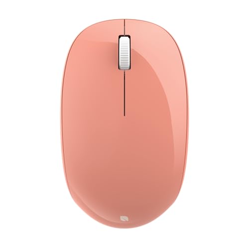 Incase Bluetooth Mouse - Designed by Microsoft - Compact, Comfortable, Right/Left Hand Use, 4-Way Scroll Wheel, Wireless Bluetooth Mouse for PC/Laptop/Desktop, Mac/Windows Computer (Peach) - color: Peach