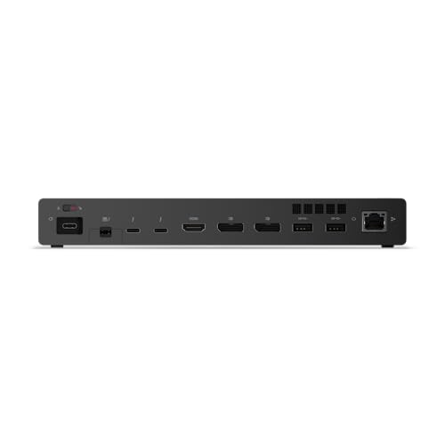 Lenovo ThinkPad Thunderbolt 5 Smart Dock 7500, 120Gbps Data Transfer, 180W Power Delivery, Multiple Display Support, 2.5Gbps Ethernet, Black