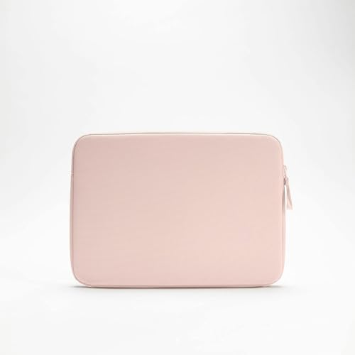 Incase A.R.C. Laptop Sleeve 14 Inch – MacBook Case with Faux Fur Lining, External Pocket – Fits MacBook Pro Air Lenovo Dell HP – Laptop Cover, Computer Case - Travel, Work, College - Peach - color: Peach