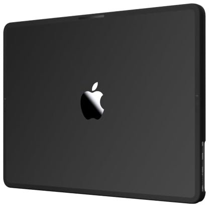 Soonjet FlexArmor for MacBook Air 13 inch Case | M5 M4 M3 M2 2026 2025-2022 | Hybrid Design, Cushioned Edges | Anti-Crack Defense | Ultra-Thin Hard Shell Laptop Cover 13.6'' (Noble Black Clear) - color: Noble Black Clear