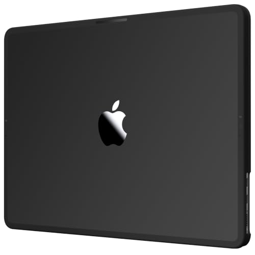Soonjet FlexArmor for MacBook Air 13 inch Case | M5 M4 M3 M2 2026 2025-2022 | Hybrid Design, Cushioned Edges | Anti-Crack Defense | Ultra-Thin Hard Shell Laptop Cover 13.6'' (Noble Black Clear) - color: Noble Black Clear