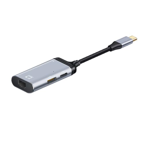 USB-C Type-C USB3.1 to 1000Mbps Gigabit Ethernet Network LAN Adapter with Female PD Power Port - style: USB-C to LAN 1000Mbps+PD+OTG