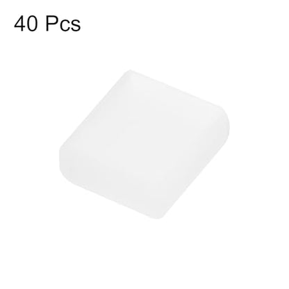 uxcell 40pcs USB Male Port Silicone Protectors Anti Dust Cap Cover Transparent - color: Clear