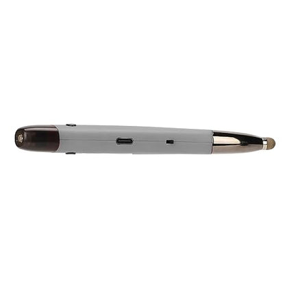 Yinhing Pen Rechargeable Portable Optical Mode for PC Laptop Luminous Silent Handheld Small Design (Silver Gray) - color: Silver Gray