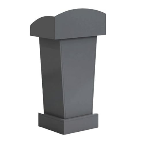 Lectern Podium Stand, Podium Stand Lecterns Minimalist Podium Stand with Drawers and Open Storage Lecterns Wood Conference Table Portable Teacher Podiums Has Many uses - color: Gray
