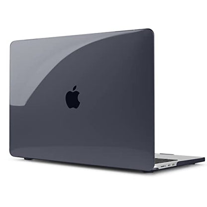 Teryeefi MacBook Air 13.6 Inch Case 2022-2025 Model: A2681/A3113/A3240, Hard Shell Cover with Keyboard Cover & USB 3.0 Adapter for New MacBook Air 13 M4 M3 M2 Chip, Crystal Black - color: Crystal Black