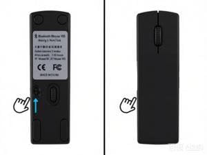 Wireless Mini Finger Mouse, Silent Tri-Mode Bluetooth 5.1/4.0 & 2.4GHz Ergonomic Portable PC Mouse with Case,Rechargeable Travel Ultra Lightweight Small Handheld Mice for Desktop Laptops PC Computer
