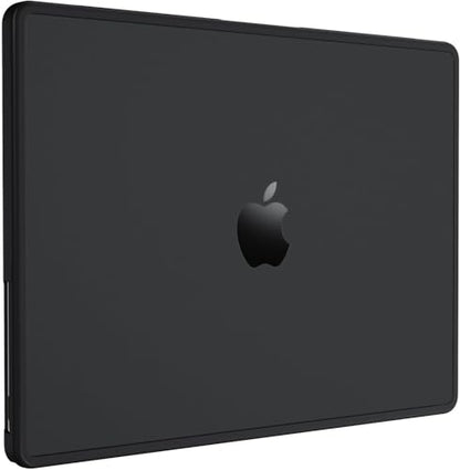 BlueSwan Anti-Cracking Hard Shell Case Compatible with MacBook Air 15 inch M5 M4 M3 M2 2026-2023 A3448 A3241 A3114 A2941, Drop Protection Soft TPU Bumper PC Base for Air 15.3 inch, Frosted Black - color: Frosted Black, size: Air 15-inch (2026-2023)