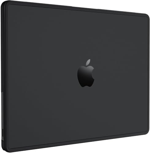 BlueSwan Anti-Cracking Hard Shell Case Compatible with MacBook Air 15 inch M5 M4 M3 M2 2026-2023 A3448 A3241 A3114 A2941, Drop Protection Soft TPU Bumper PC Base for Air 15.3 inch, Frosted Black - color: Frosted Black, size: Air 15-inch (2026-2023)