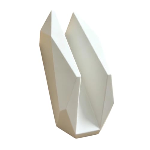 Compact Laptop Storage Stand for Desk, Upright Notebook Holder for Up to 17mm Thick Notebooks 15 Cm Base for Study Areas Vertical Laptop Stand Upright Holder Desk Notebook Compact Storage Closed - color: White