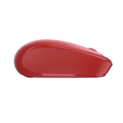 Incase Wireless Mobile Mouse 1850 – Designed by Microsoft – Compact, Comfortable, Right/Left Hand Use, 6-Month Battery Life, Nano Transceiver, Works with Mac/Windows 8/10/11 (Flame Red) - color: Flame Red