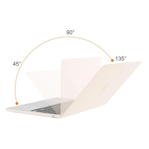 MOSISO Compatible with MacBook Air 13 inch Case M5 2026 M4 M3 M2 2025-2022 | A3449 A3240 A3113 A2681, Scratches-Resistant Protective Hard Shell for MacBook Air 13.6 inch Case, Beige - color: Beige