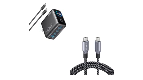 Anker Laptop Charger, 140W MAX USB C Charger&Anker Prime USB C Cable, 240W Fast Charging Cord