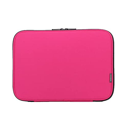 Laptop Sleeve 16 Inch Foldable Slim Case Lightweight Bag Notebook Computer Carrying Flip Cover (Pink) - color: Pink, size: 16 Inch