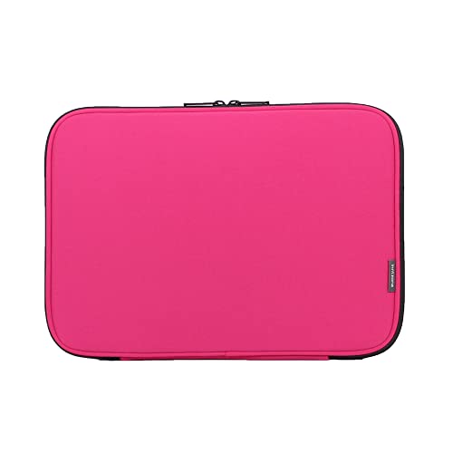 Laptop Sleeve 15.6 Inch Foldable Slim Case Lightweight Bag Notebook Computer Carrying Flip Cover (Pink) - color: Pink, size: 15.6 Inch