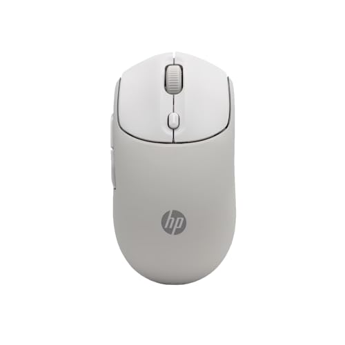 HP 400 Quiet Wireless Mouse, Dual Bluetooth & 2.4GHz, Soft Silicone, Quiet Clicks, Microsoft Wheel, 24-Month Battery, 6000 DPI, Ambidextrous, Eco-Friendly Design, Multi-OS, Maple - color: Maple