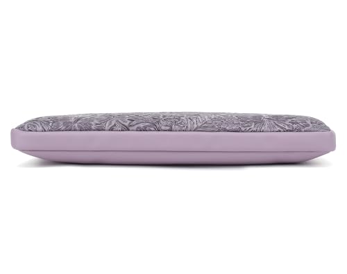 Embossing Floral Pattern PU Leather Laptop Sleeve Case with Pocket MacBook Air 13 inch,iPad Pro 13 inch and 12.5 inch-13.6 inch Notebook Computer Laptop (Purple PU) - color: Purple PU, size: 12.5 inch-13.5 inch
