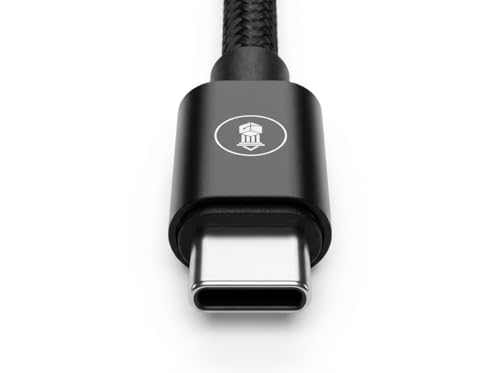 McClinton & Co. USB C to USB C Cable 6ft | 100W PD Fast Charging for Samsung Galaxy S25/S24/S23/S22, iPhone 16/15 Pro Max, Google Pixel, Motorola, OnePlus | Durable Braided, Snug Fit USB-C Cord
