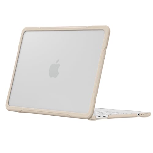 MOSISO Compatible with MacBook Neo Case 13 inch 2026 A3404 A18 Pro Chip | Anti-Crack Cover Protective Hard Shell Case with Shock-Absorbing TPU Bumper, Khaki - color: Khaki