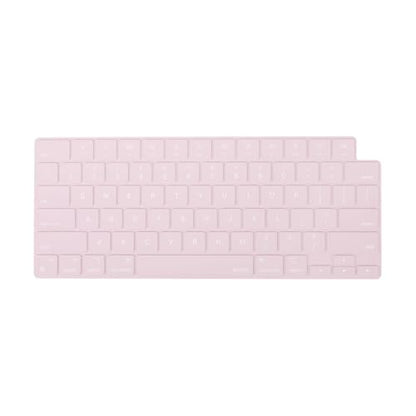 MOSISO Keyboard Cover with Solid Texture, Laptop keyboard Cover | Compatible with MacBook Air 15 inch M3 A3114 M2 A2941/Air 13.6 A3113 A2681/Pro 14/16 M4 M3 M2 M1 - color: Chalk Pink