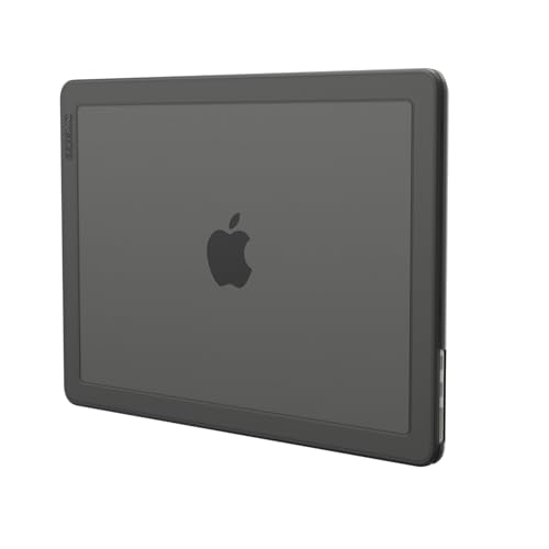Incase Edge Hardshell Case with Makrolon for MacBook Air 13 inch, Black | Lightweight Protective Hardshell for MacBooks, Scratch Resistant, Rubber Feet, Raised Edge Bumpers, Makrolon Polycarbonate - color: Black, size: Air 13-inch
