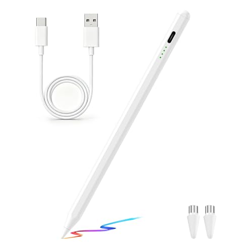 Universal Active Stylus Pen for Android & iOS Phones & Tablet Touch Screen | Magnetic Design, Type C Rechargeable, Long Battery Life, No Bluetooth pairing needed! Precision & Smooth Performance