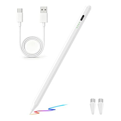 Universal Active Stylus Pen for Android & iOS Phones & Tablet Touch Screen | Magnetic Design, Type C Rechargeable, Long Battery Life, No Bluetooth pairing needed! Precision & Smooth Performance