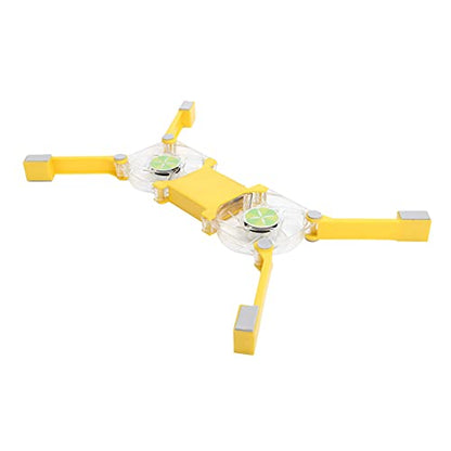 USB Cooling Pad, Laptop Cooling Stand with Fans and LED Blue Light, Simple Design, Safe Power Supply, Wide Application, Anti Skid Mount, Foldable Cooler (Yellow) - color: Yellow