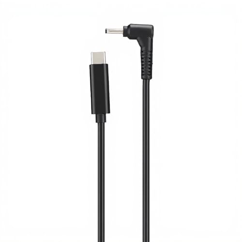 ASHATA Power Adapter Cable,Type-C to DC3.0mm1.1mm Notebook Power Cord,Pure Copper Type-C Male to 3.0mm X 1.1mm DC Laptop Adapter Cable for //Ultrabook