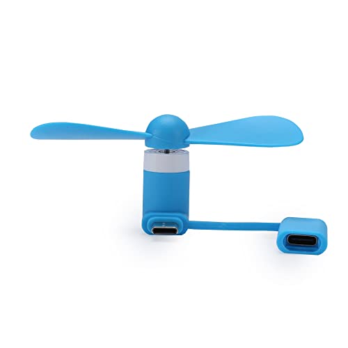 Mini Cell Phone Fan 2-in-1 Fan Compatible for iPhone, iPad, Android Smartphone,Tablet - Colorful and Powerful- Cell Phone Summer Accessories (6-Pack)