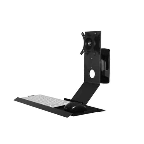 Monitor Stand Swivel Head Monitor Stand Non-Folding with Engineered Tray Black Monitor Stand Desk arm