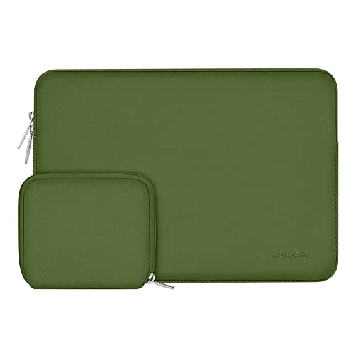 MOSISO Laptop Case 13.3 inch, 13-13.3 inch Laptop Sleeve with Small Case | Compatible with MacBook Air/Pro 13/Pro 14 M5 M4 M3 M2 M1, HP Dell ASUS Lenovo, Neoprene Computer Sleeve Bag, Army Green - color: Army Green, size: 13.3 inch