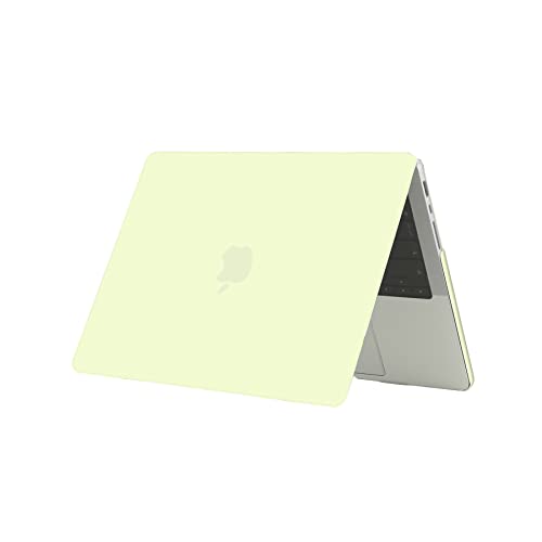 Se7enline Compatible with 2021/2022/2023/2024 MacBook Pro 16 inch Case Hard Shell Laptop Cover for 16-inch MacBook Pro Model A2485 A2780 A2991 A3403 M4 M3 M2 M1&Keyboard Skin, Mellow Yellow | 2 in 1 Matte Hard Shell Laptop Case with Keyboard Cover Anti-Sc