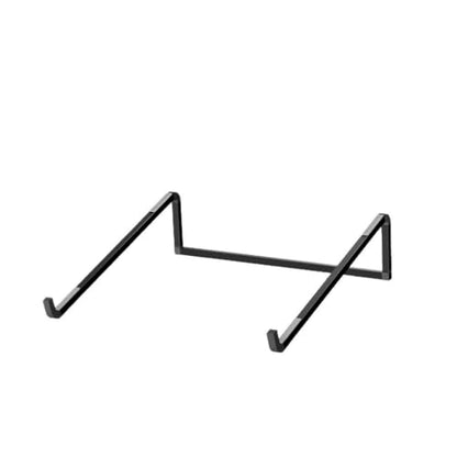 1Pc Portable Black Laptop Stand for Desk Foldable Aluminum Laptop Riser Ergonomic Notebook Computer Stand - color: Black