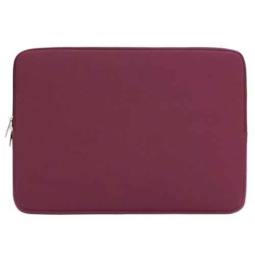RAINYEAR 13 Inch Laptop Sleeve Case Padded Carrying Bag, Red | Slim Protective Soft Zipper Computer Cover for 13.3 inch MacBook Air/Pro M1 M2 M3 M4 M5 A3449 A3240 A3113 A2681 A2338 - color: Red, size: 13"