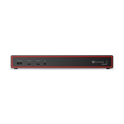 Lenovo ThinkPad Thunderbolt 5 Smart Dock 7500, 120Gbps Data Transfer, 180W Power Delivery, Multiple Display Support, 2.5Gbps Ethernet, Black