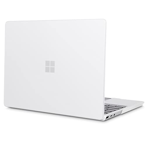 May Chen Compatible with Microsoft Surface Laptop Go 3 Go 2 Go 1 12.4 Inch Model 1943 2013 (2023 2022 2020 Release), Plastic Hard Shell Case with Screen Protector + Keyboard Cover, Matte Clear - color: Matte Clear
