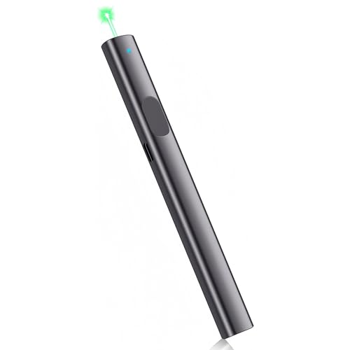 Green Laser Alignment Tool, Class 2 Compliant Indicator for Office Presentations, Training Sessions & Site Measurement (Grey)