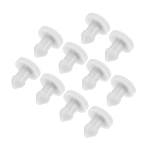 MECCANIXITY Silicone Snap in Locking Hole Plugs, Mini Rubber Panel Seal Cover Flush Type Panel Round for Kitchen Bulkheads Waterproof Sealing Plugs 3mm/0.1 Inch Diameter Grey,Pack of 10 - color: Gray, size: 3mm